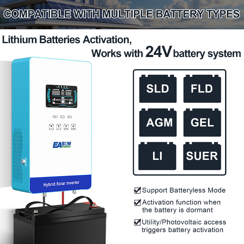EASUN POWER 4000W 120V Off Gri - Grid Tie Inverter Limiter 2000W recension och pris