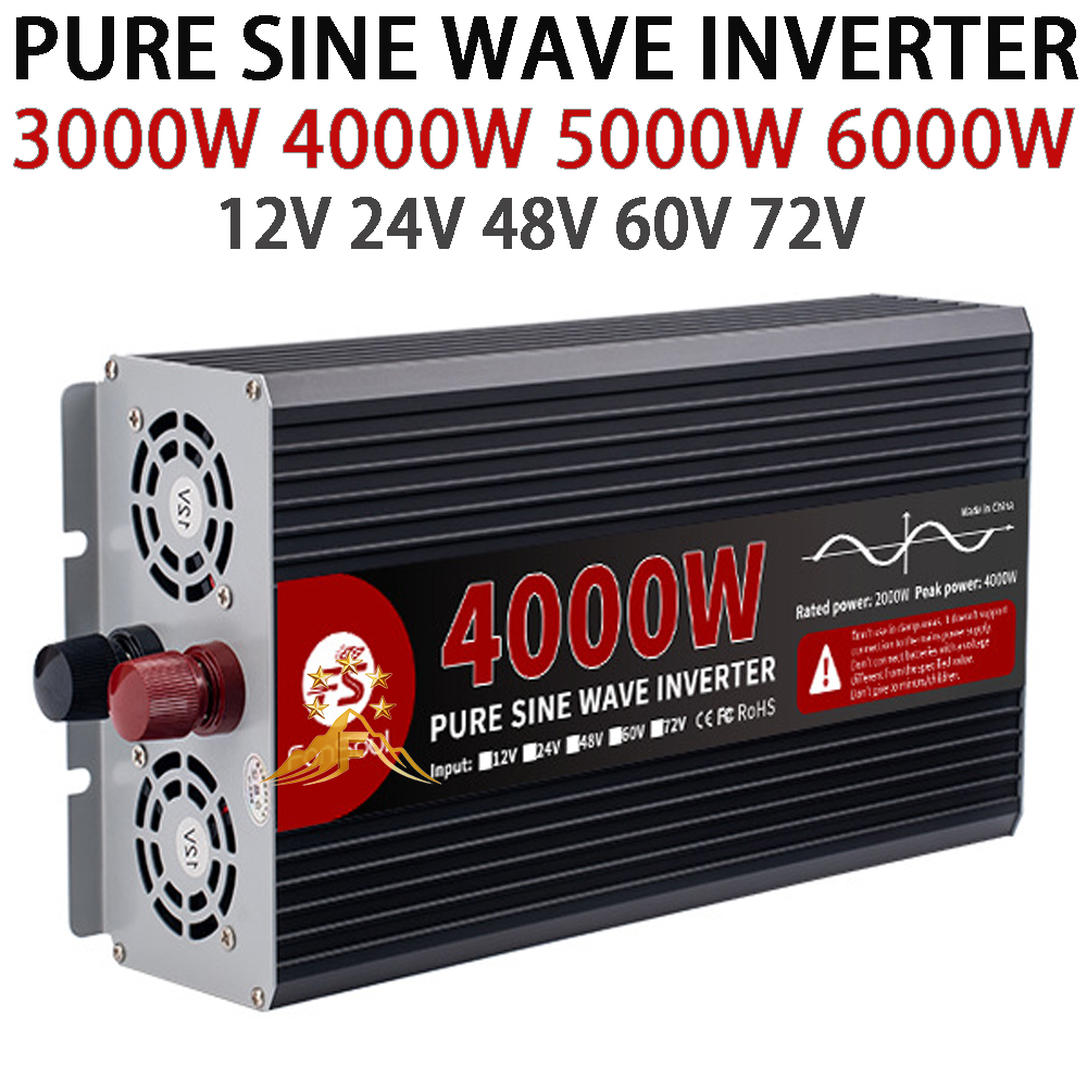 Real Power Pure Sine Wave Inve - Pure Sine Wave Inverter 5000W 48V 220V recension och pris