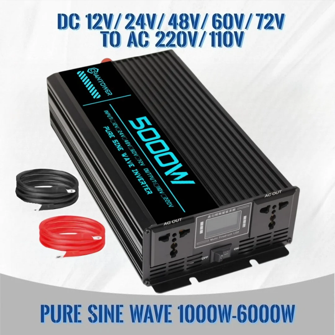 Pure Sine Wave Inverter DC 12v - Pure Sine Wave Inverter 5000W 48V 220V recension och pris