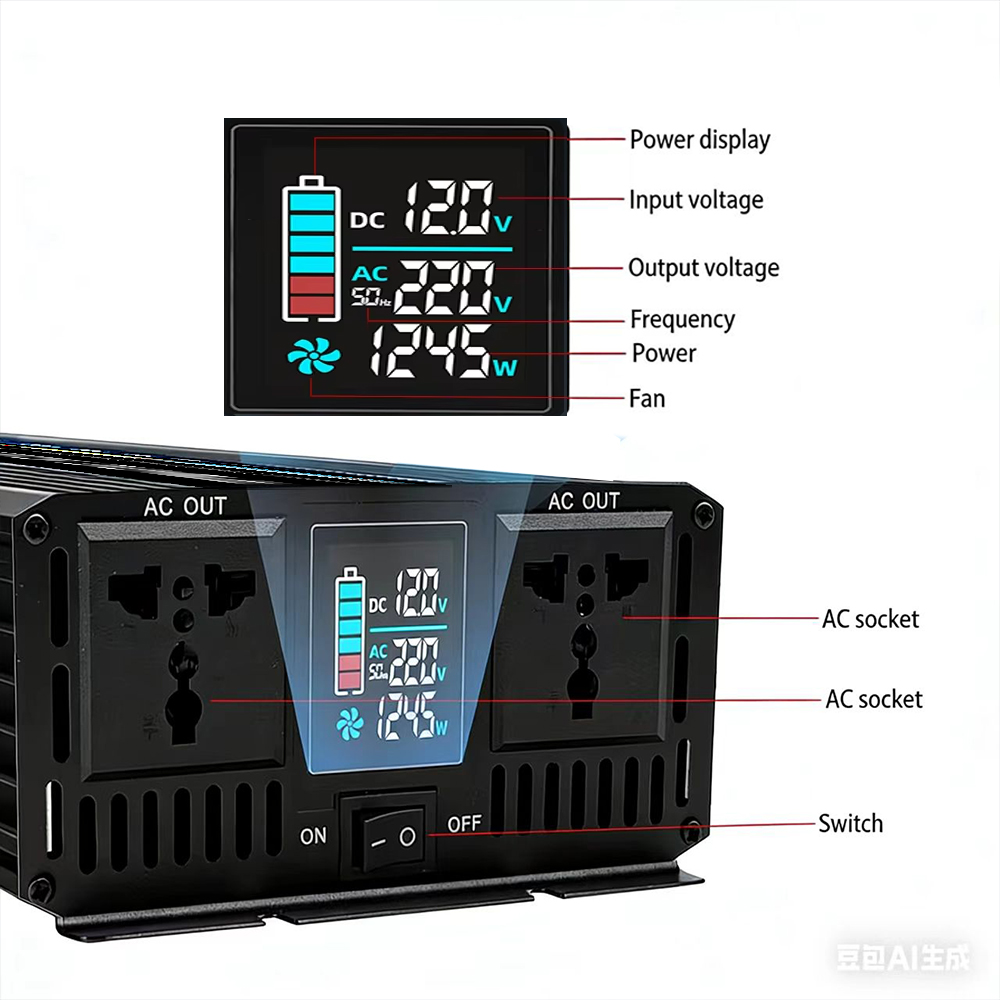 Pure Sine Wave Inverter DC 12V - Pure Sine Wave Inverter 5000W 48V 220V recension och pris